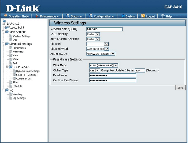 DAP 3410 How to setup AP and Wireless Client and Camera PoE