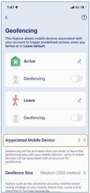 Associate device screen